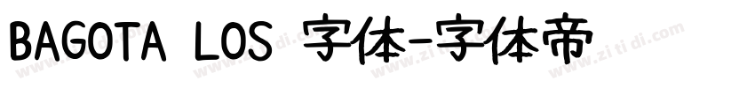 BAGOTA LOS 字体字体转换